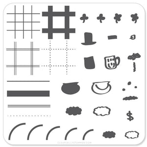 Clear Jelly Stamper- H-01- Saint Pat's Pot of Gold