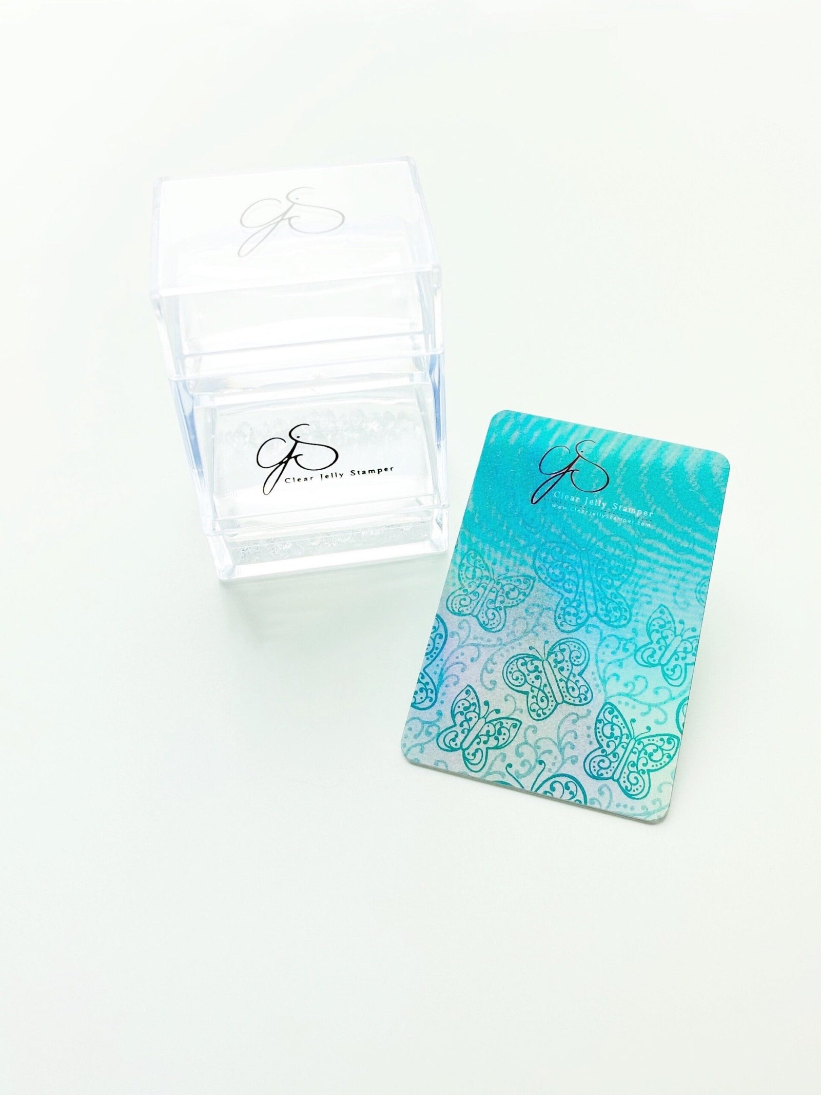 Clear Jelly Stamper- Bling Cubed Stamper