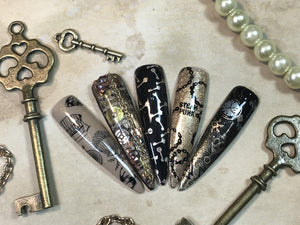 Clear Jelly Stamper- LC-46- Vintage Steampunk