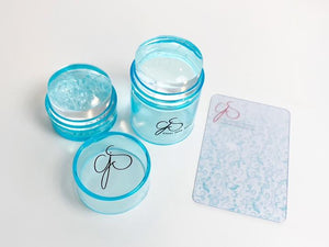 Clear Jelly Stamper- Lil Bling Stamper (Teal)