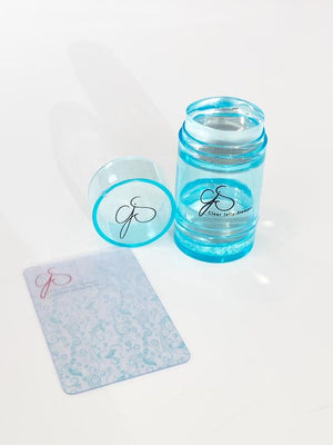 Clear Jelly Stamper- Lil Bling Stamper (Teal)
