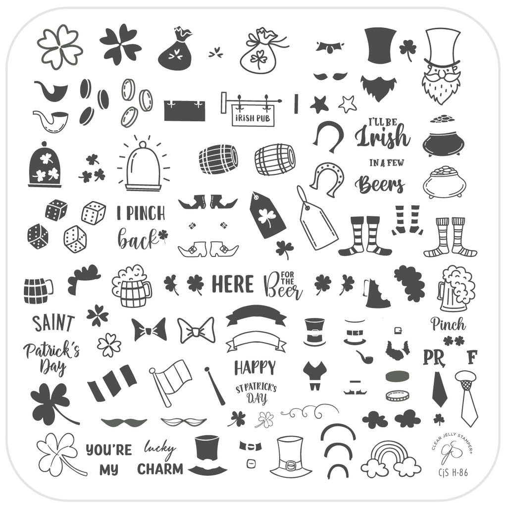 Clear Jelly Stamper- H-86- I Pinch Back