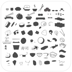 Clear Jelly Stamper- LC-71- Wok and Roll