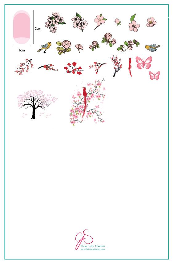 Clear Jelly Stamper- LC-69- Sakura