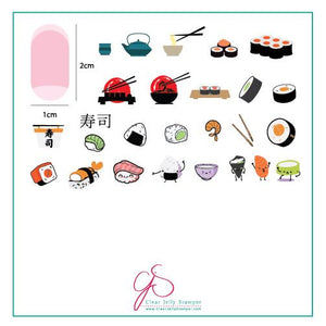 Clear Jelly Stamper- LC-71- Wok and Roll