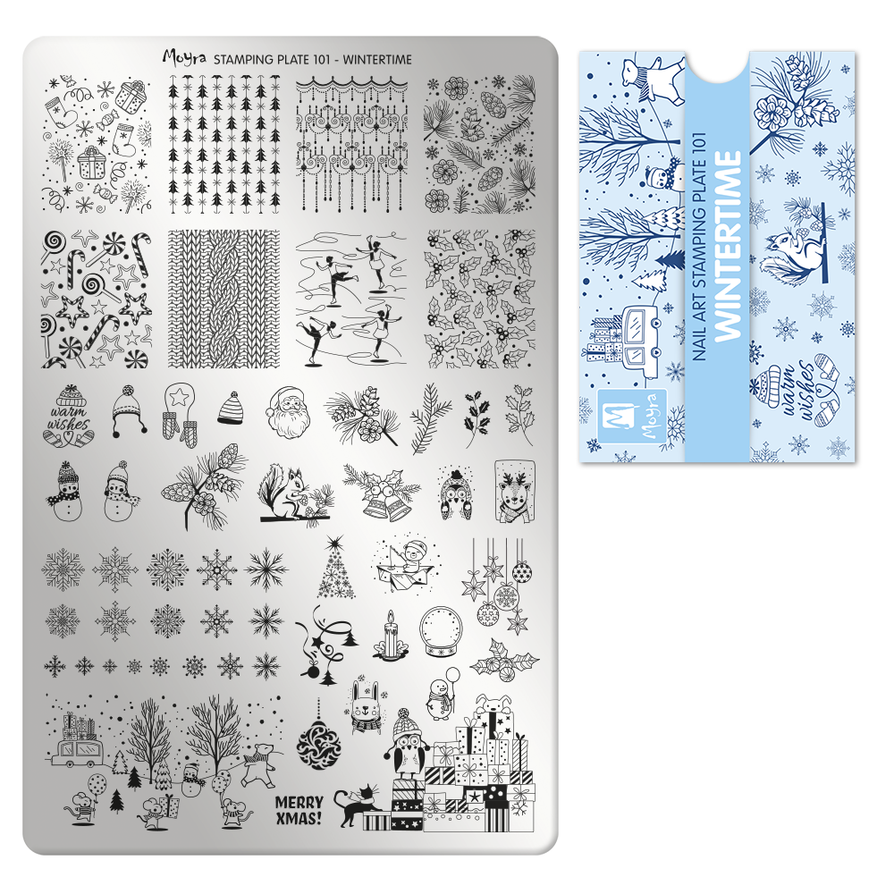 Moyra Stamping Plate 101- Wintertime