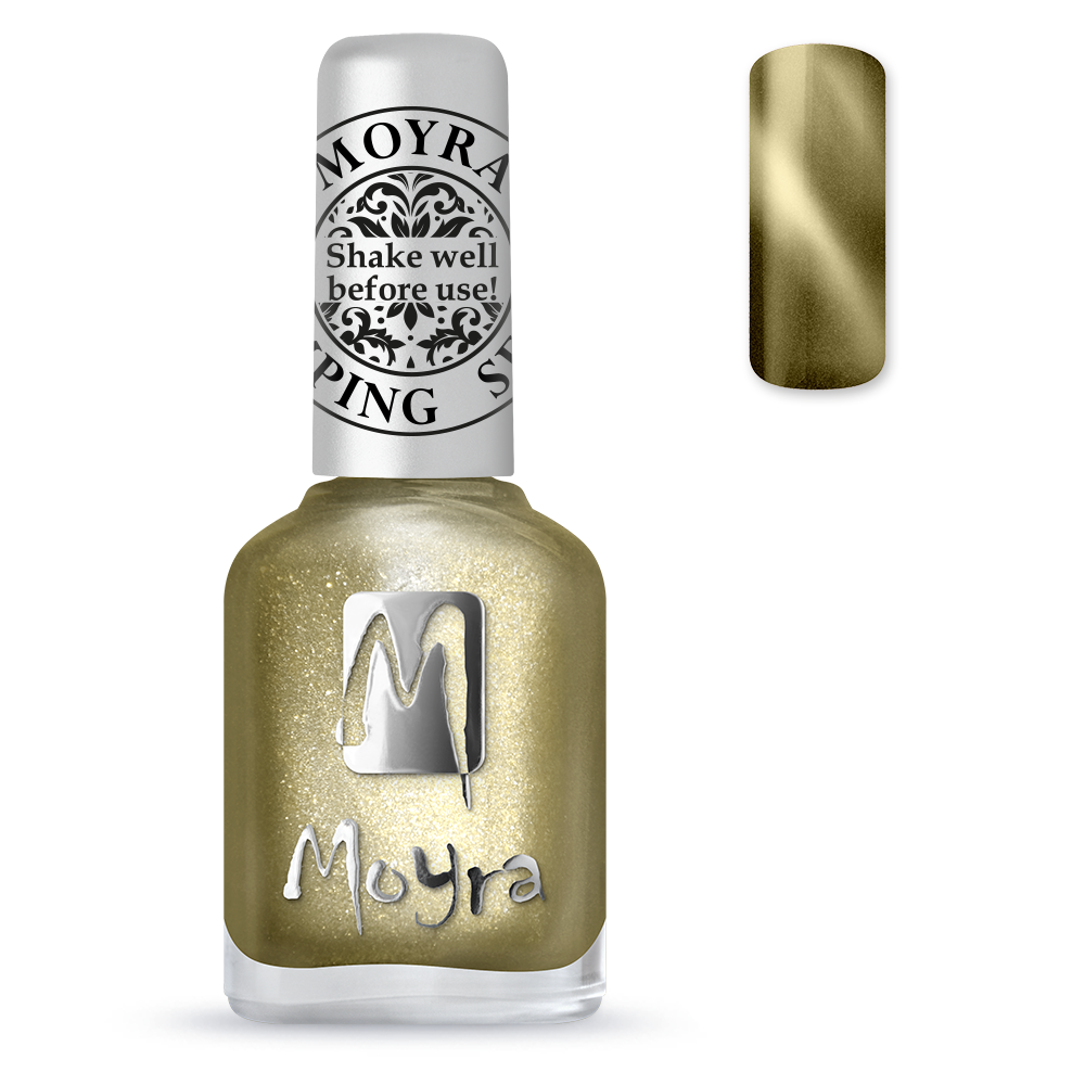 Moyra Stamping Nail Polish- SP 31 (Cat Eye Magnetic Gold)