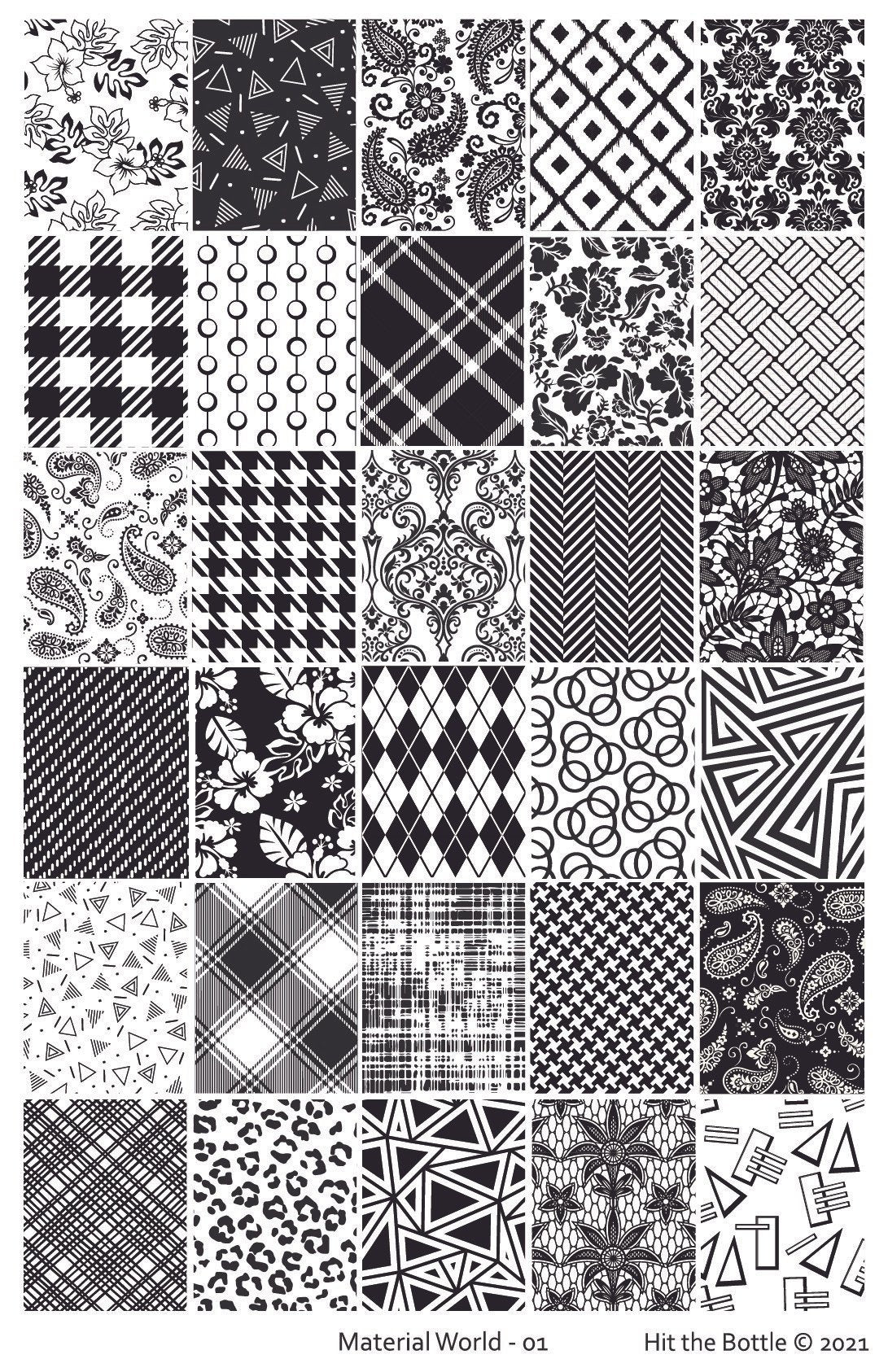 Hit the Bottle- Stamping Plate- Material World 01