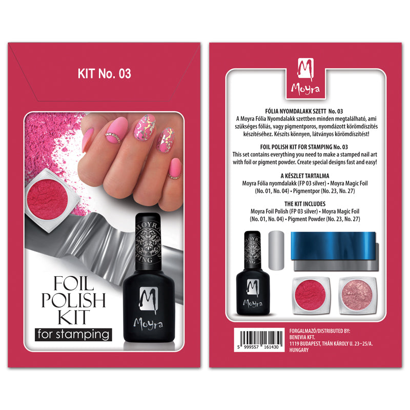 Moyra Foil Polish Kit for Stamping No. 03