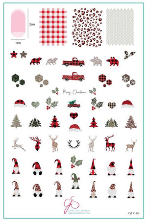 Clear Jelly Stamper- C-60- Patterned Holidays