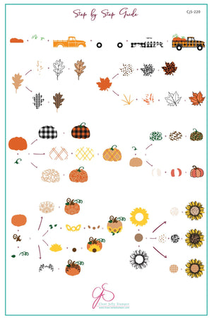 Clear Jelly Stamper- CjS-220- Pattern Pumpkins