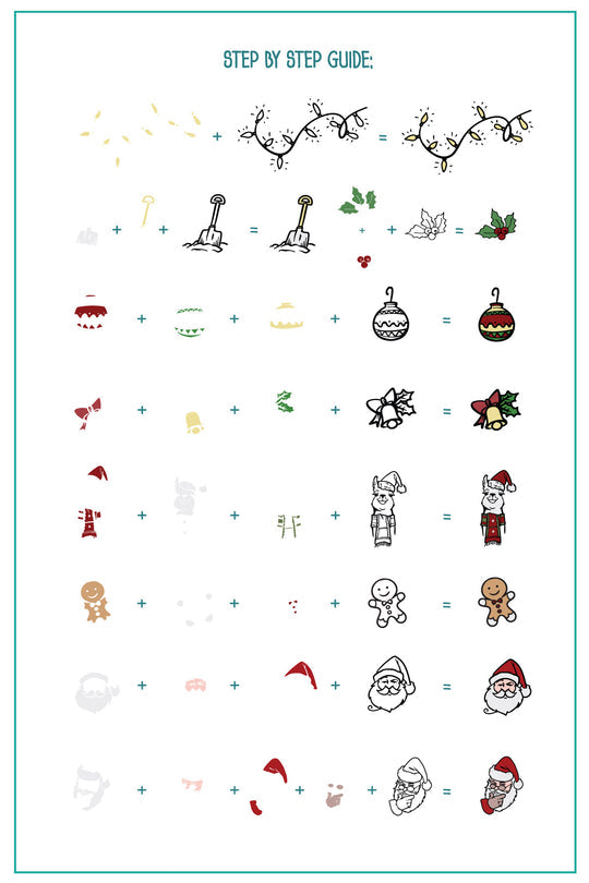 Clear Jelly Stamper- C-68- Sassy Christmas