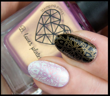 B. loves plates- Stamping Polish- BLP06 B. a Rose Gold