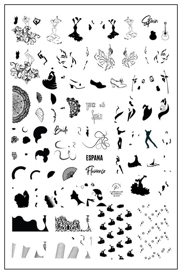 Clear Jelly Stamper- LC-60- Dance with Spain