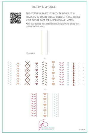 Clear Jelly Stamper- CjS-218- Sweater Textures