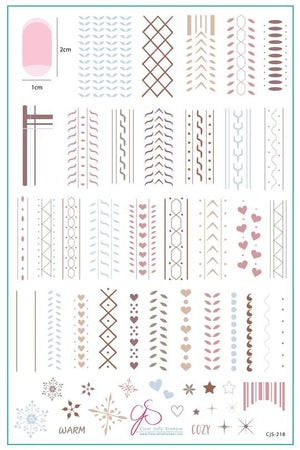 Clear Jelly Stamper- CjS-218- Sweater Textures