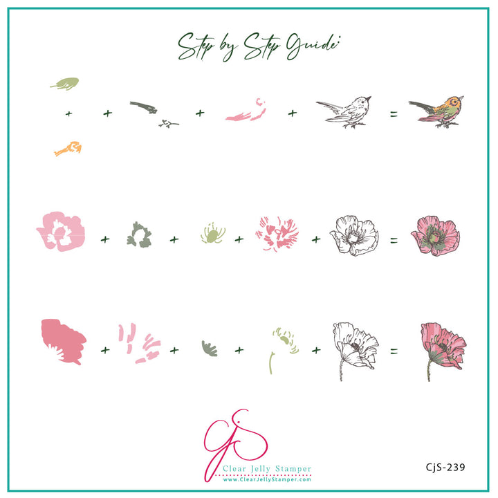 Clear Jelly Stamper- CjS-239- Sweet Tweet