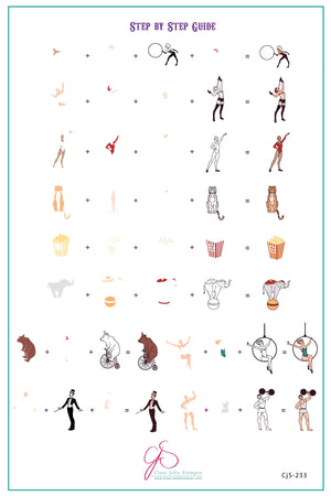 Clear Jelly Stamper- CjS-233- Under the Big Top