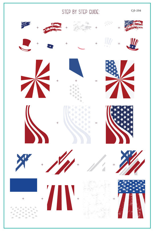 Clear Jelly Stamper- CjS-256- United States of America
