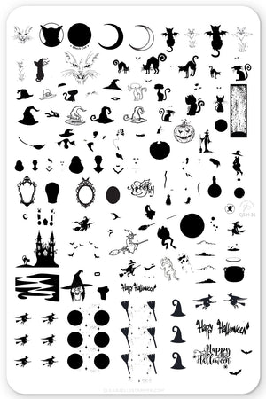 Clear Jelly Stamper- H-36- Be-Witched