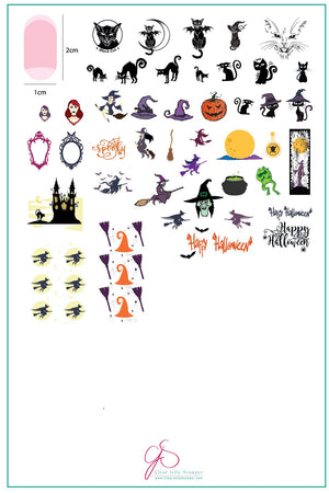 Clear Jelly Stamper- H-36- Be-Witched