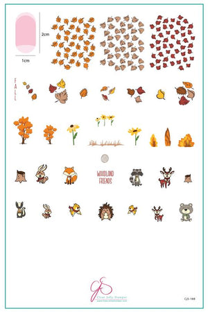 Clear Jelly Stamper- CjS-188- Woodlands Friends