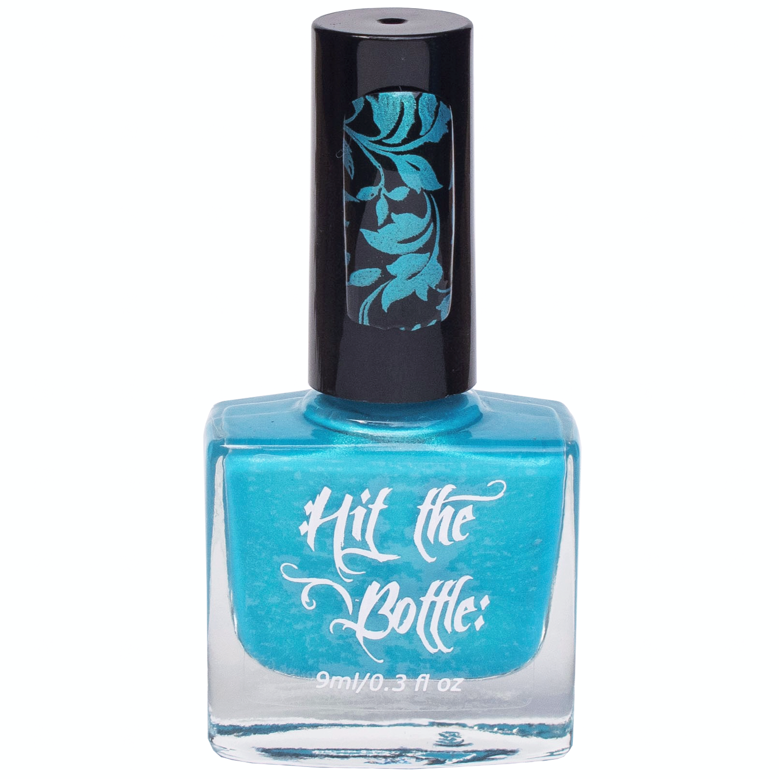 Hit the Bottle "Sparkling Cyan-ide" Stamping Polish