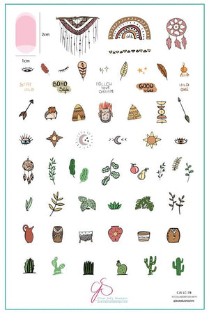 Clear Jelly Stamper- LC-78- Sketched Art by @barbrafeszyn