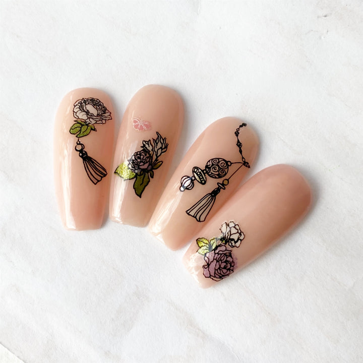Clear Jelly Stamper- CjS-240- Floral Tassel