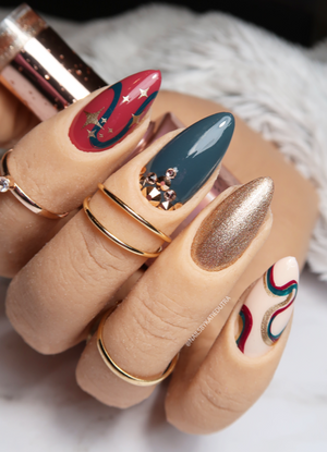 Clear Jelly Stamper- LC-82- Funky Swirls