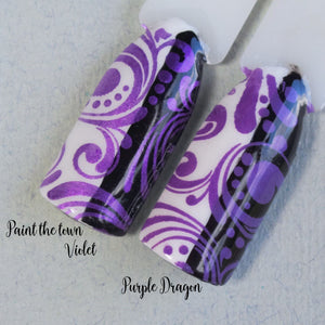 Hit the Bottle "Purple Dragon" Stamping Polish
