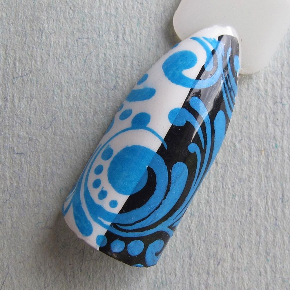 Hit the Bottle "Smurf Blood" Stamping Polish