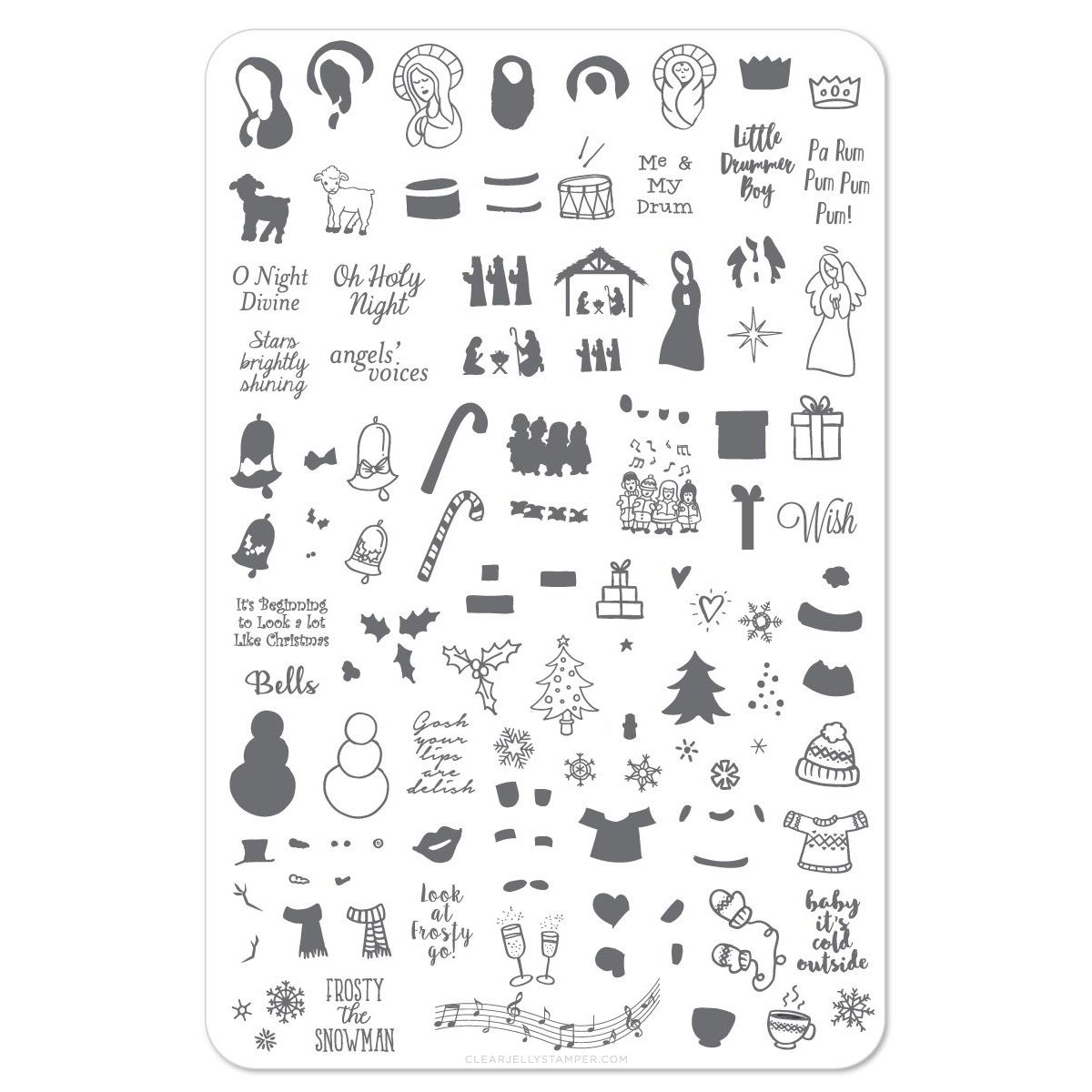 Clear Jelly Stamper- Baby It's Cold! (CjSC-11)