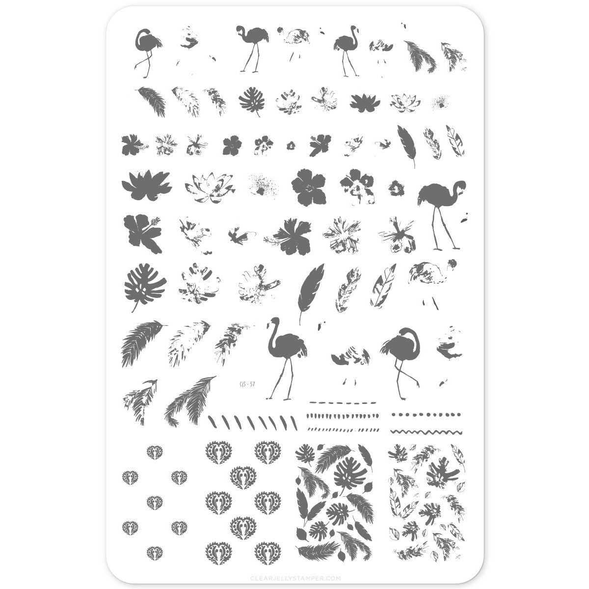 Clear Jelly Stamper- Fabulous Flamingo (CjS 57)