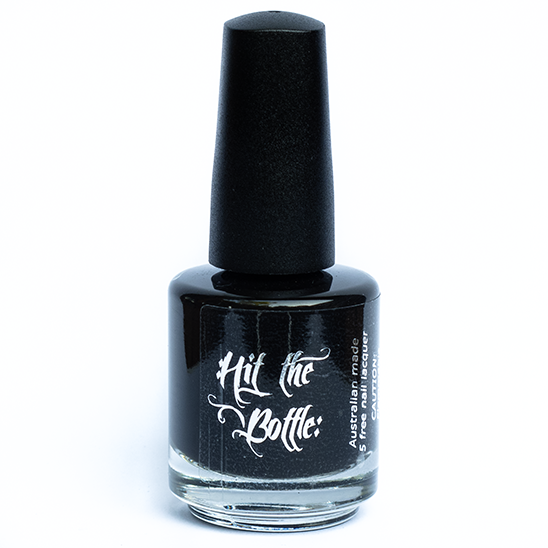 Hit the Bottle "As Black as Night" Stamping Polish