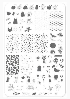 Clear Jelly Stamper- H-42- Trick or Creeping