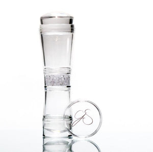 Clear Jelly Stamper- Crystal Stamper - Double Ended with Bling