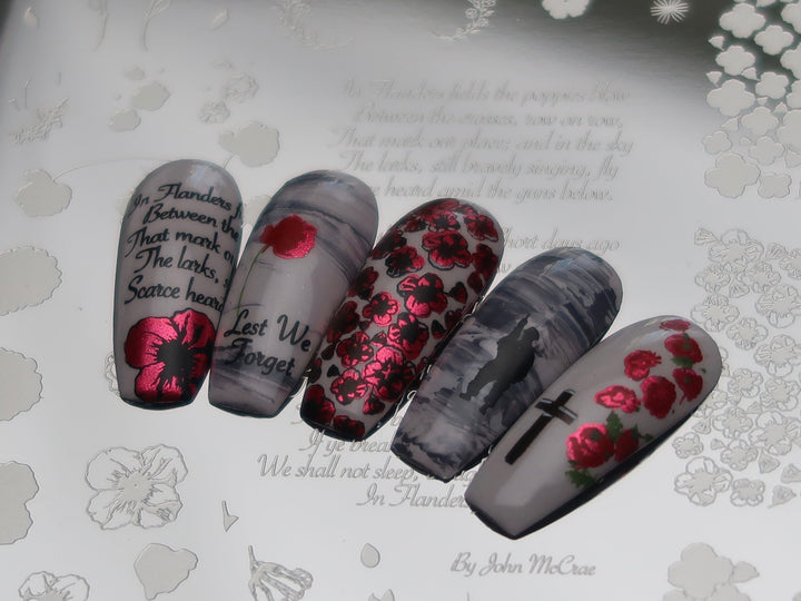 Clear Jelly Stamper- H-26- Flanders Fields