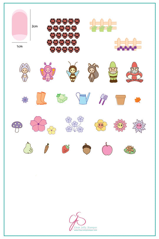 Clear Jelly Stamper- LC-17- Gnome Place Like Home