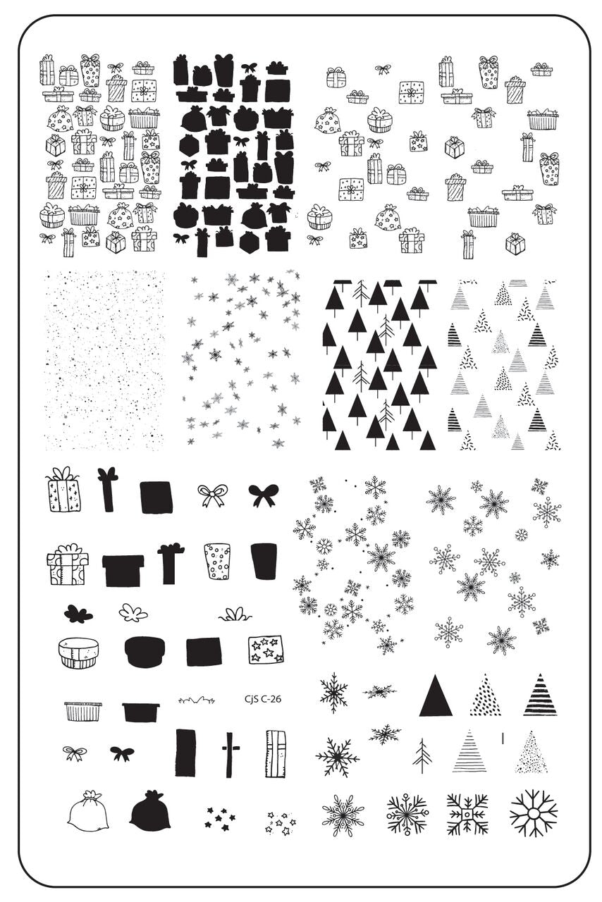 Clear Jelly Stamper- C-26- Pretty Paper- Gifted