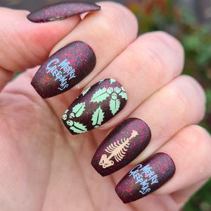 Hit the Bottle- Stamping Plate- Bah Humbug 03