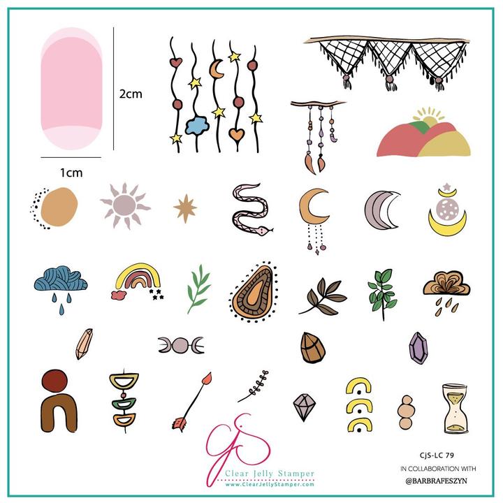 Clear Jelly Stamper- LC-79- Sun Bloom