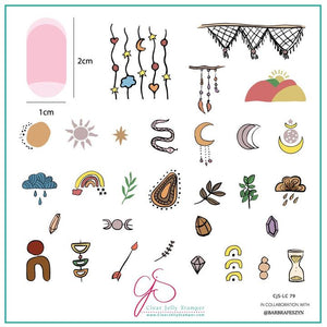 Clear Jelly Stamper- LC-79- Sun Bloom