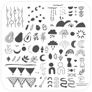 Clear Jelly Stamper- LC-79- Sun Bloom