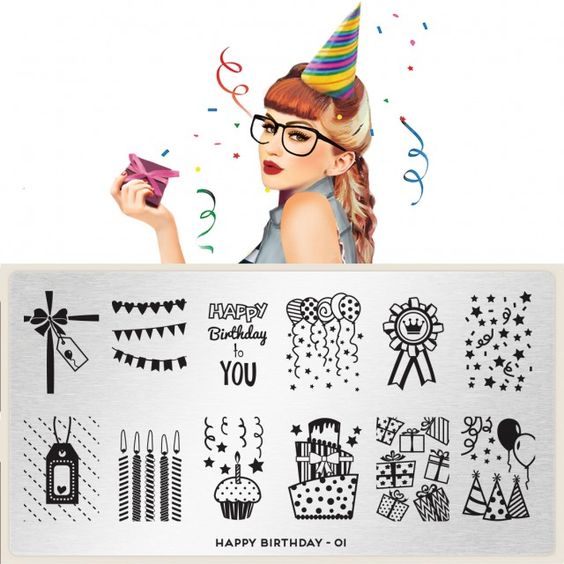 MoYou London Happy Birthday Plates