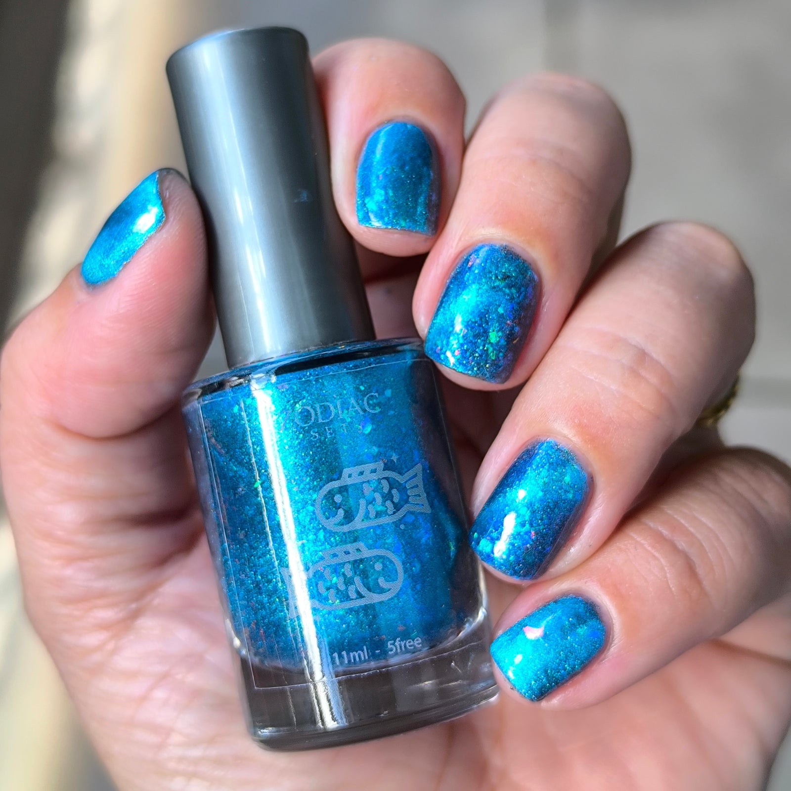 Zodiac Collab- Pisces- Blue Chalcedony v.2