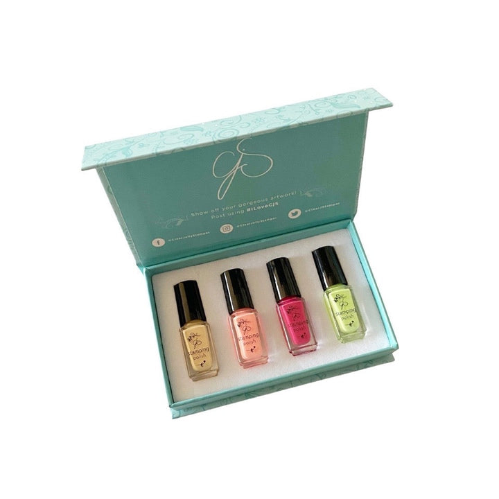 Clear Jelly Stamper- Stamping Polish- The Bake Shop Kit (4 colors)