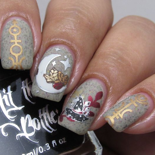Hit the Bottle- Stamping Plate- Mystic Charm