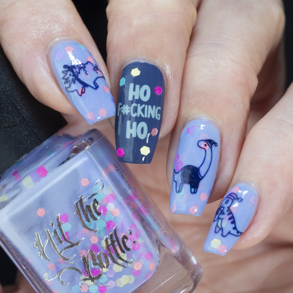 Hit the Bottle- Stamping Plate- Bah Humbug 05