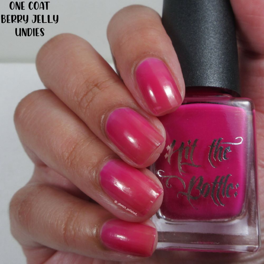 Hit the Bottle- Base Coat- Berry Jelly Undies peel off base coat